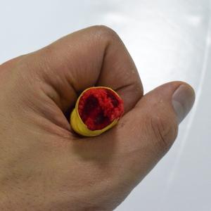 赤 エステルカラーロープ 直径5mm カット販売の詳細画像2