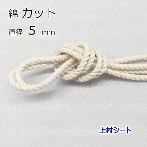 綿ロープ 直径20mm コットンロープ カット販売 : 上村シート ヤフー店