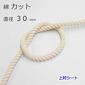 綿ロープ 直径30mm コットンロープ カット販売