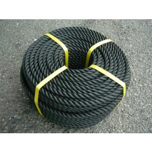 PEロープ ポリロープ 黒色 3打 国産 直径10mmx長さ200m