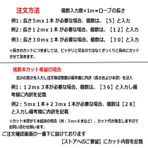 ヨットロープ PPマルチ W打 直径12mm ...の詳細画像2