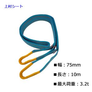 テザック ブルースリングソフト 最大使用荷重 0.5t 長さ1.5m 灰色 両端