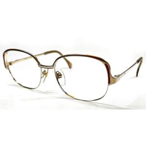 ヴィンテージ 婦人メタル メガネフレーム NIKON ニコン FB945 52mm ゴールド/レッド...