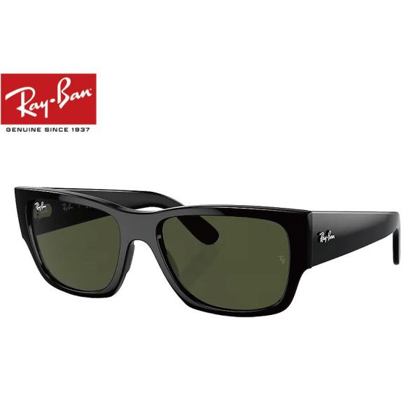 レイバン RayBan RB0947SF 901/31 56mm ポリッシュ ブラック/グリーン