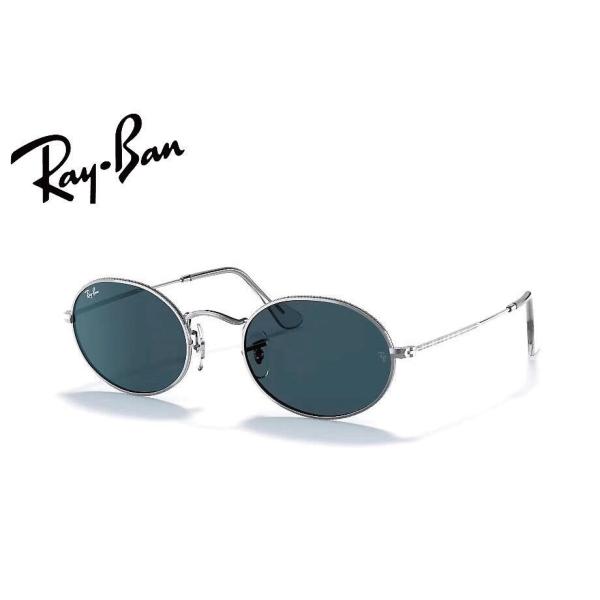 レイバン RayBan OVAL RB3547 003/R5 51mm シルバー/ブルー オーバル
