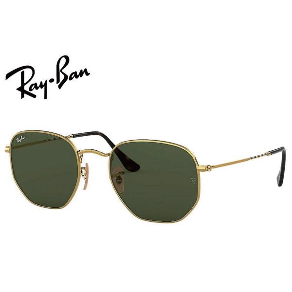 Ray-Ban サングラス ヘキサゴナルフラットレンズ RB3548N 001 51 ゴールド レギ...