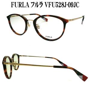 FURLA フルラ メガネセット VFU528J 09JC 2021モデル 48サイズ HOYA薄型レンズ付きセット 眼鏡 VFU528J-09JC｜uemuramegane