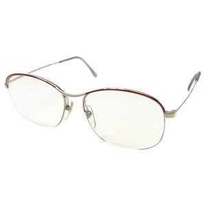 ヴィンテージ 婦人メタル SILVER OPTICAL WHISPER-200W 50mm メガネフ...