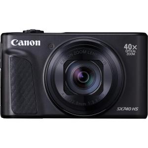 Canon コンパクトデジタルカメラ PowerShot SX740 HS ブラック 光学40倍ズーム 4K動画 Wi-Fi対応 PSSX740HSBK｜うえのトレード