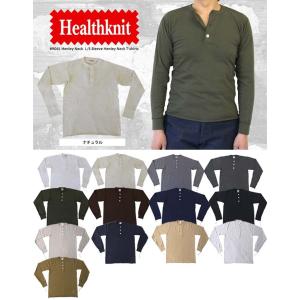 Healthknit（ヘルスニット） ＃906S S S Henley Neck 半袖ヘンリー