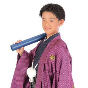 小学生　卒業式　レンタル　袴 HK-B48　フルセット袴レンタル 送料無料 小学校 袴 ジュニアハカマレンタル 6年生 男の子 卒業式 羽織袴着物レンタル 男児