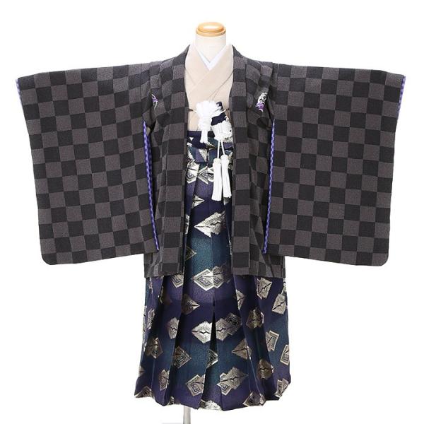 レンタル753着物　送料無料　フルセットレンタル 七五三 羽織 袴 MA-JS53  5歳男の子75...