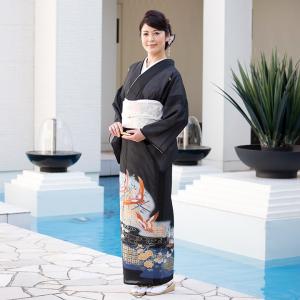 レンタル夏用留袖 絽 フルセット 高級留袖 レンタル 夏用 TS-033 鶴・藤・菊 結婚式 母親 衣装　夏 留袖 絽 レンタル留袖 夏の結婚式母親 6月 7月 8月 9月｜ueyama