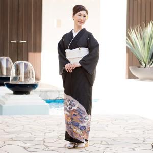 レンタル夏用留袖 絽 フルセット 高級留袖 レンタル 夏用 TS-040 鶴 結婚式 母親 衣装　夏 留袖 絽 レンタル留袖 夏の結婚式母親 6月 7月 8月 9月｜ueyama