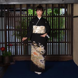 レンタル留袖 フルセット 高級正絹  留袖 レンタル 向い鶴　TS-MA521　結婚式 母親 衣装 留袖 レンタル留袖 結婚式母親 親族 留袖 式典 叙勲 留袖｜ueyama