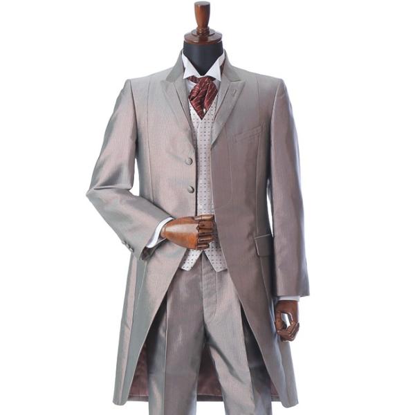 レンタル タキシード TX-088 ピンクグレー メンズ 結婚式 パーティ 二次会 貸衣装 新郎 ブ...
