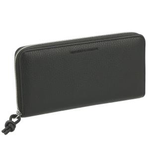 GIORGIO ARMANI 長財布 レザー ブラック GIORGIO ARMANI 長財布 ジョルジオアルマーニ ブランド ジッパー