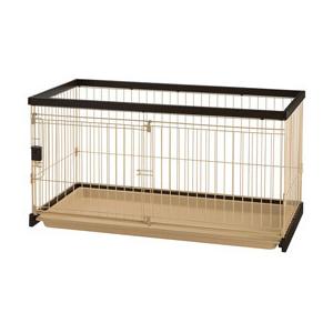 リッチェル 木製スライドペットサークル レギュラー ダークブラウン