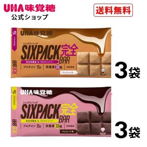 UHA味覚糖 SIXPACK 完全バー スターターセット チョコレート味 3袋・キャラメル味 3袋 セット｜uha-mikakuto
