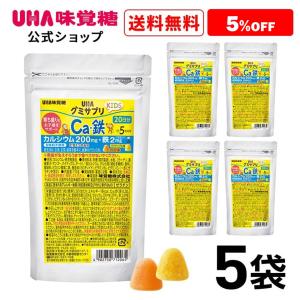UHA味覚糖 通販限定グミサプリKIDS カルシウム 鉄 20日分 5袋セット