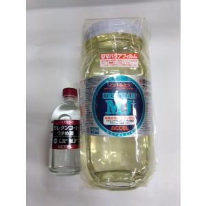 ACCEL(アクセル) ウレタンコートＭＪ＋7００ＭＬ（ノントルエン）+ウレタンコ-トLR+MJ+専用薄め液100mlセット｜uido