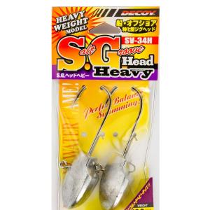 カツイチ デコイ S.G.ヘッドヘビー 28g (フックサイズ5/0) SV-34H｜uido