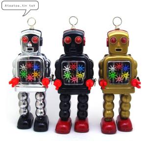 ロボット ヴィンテージ レトロ ブリキのロボ ハイホイールロボット 懐かしいゼンマイ仕掛け ブリキのおもちゃ｜uitworld
