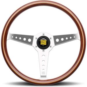ステアリング　DRIFTING MOMO DRIFTING steering wheel with black spokes and white stitching