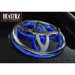 HEARTILY LEDシャイニングエンブレム TOYOTA トヨタ (T-05) 120×82mm...