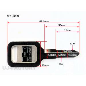 KAWASAKI カワサキ 純正 ブランクキー...の詳細画像1