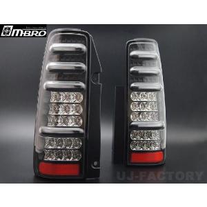 MBRO LED サンダーテールランプキット ブラックリム LEDテールランプ ジムニー/JIMNY JB23W (S01020/STJBJIMY-2L-CB-04)｜uj-factory