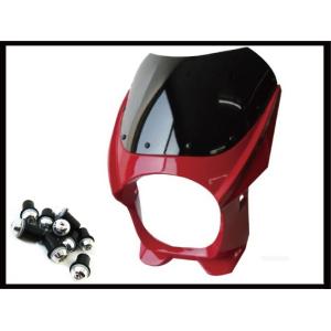 MADMAX 180φ 汎用ビキニカウル スクリーンボルト シルバー付属（レッド）DZY2A000-...