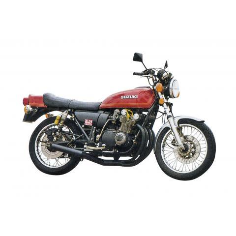 MRS ショート管マフラー SUZUKI GS750G ブラック エムテック MRS-MUS75-0...