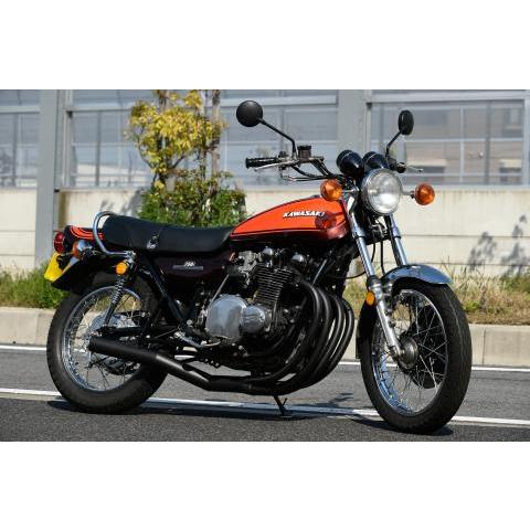 MRS ハンドメイドショート管 KAWASAKI  Z1/Z2 アルミ製 ブラック エムテック MR...