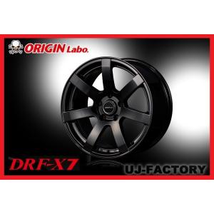 ORIGIN Labo. オリジン DRF-X7 アルミホイール/17×9J-5Ｈ +30 グロスブラック 1本 / 7本スポーク・コンケイヴスタイル (DRF-X7-1790P30-WH)｜uj-factory