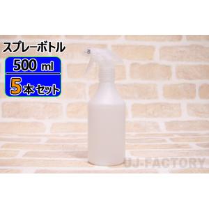 トリガースプレーボトル空容器 500ml×5本セット 青ボトル 半透明 詰