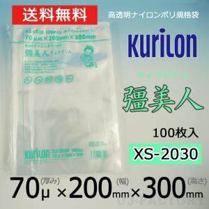 即納 クリロン化成 ナイロンポリ袋 真空袋 彊美人 70ミクロン XS-2030  (厚み 70μ×幅 200×高さ 300mm) 100枚 高透明・五層構造・三方規格袋｜株式会社 UJ-FACTORY