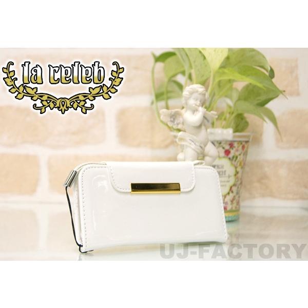 【定形外対応】 La Celeb ★iPhone6/iPhone6s対応ケース★ 手帳型　エナメルス...