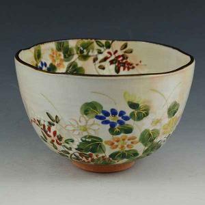 清水焼 京焼 抹茶碗 小菊 こぎく 京都の高級 手作り 和食器