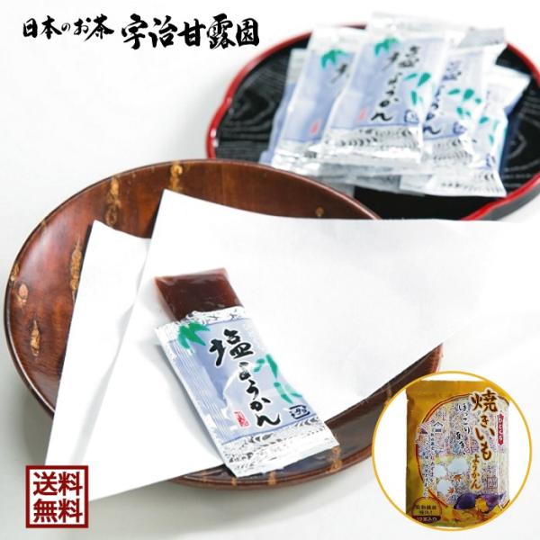 選べる羊かん2セット ひとくち塩ようかん 個包12本入 ひとくち焼きいもようかん 個包12本入 送料...