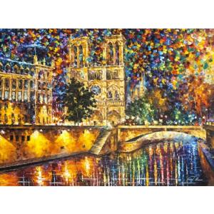 油絵 数字塗り絵 おとな  油絵塗り絵　 風景　イルミネーション
