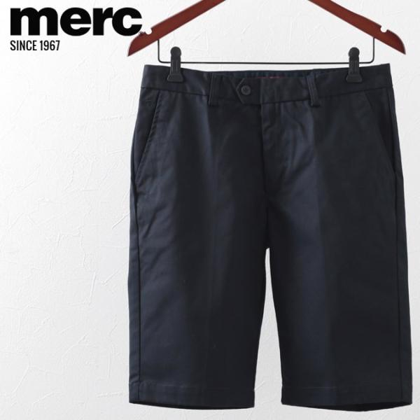 メルクロンドン Merc London ショーツ 短パン スタプレス W1 プレミアム ネイビー メ...