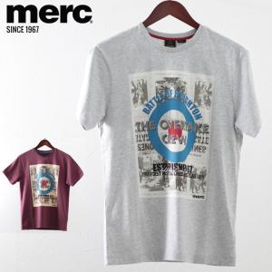 メルクロンドン Merc London Tシャツ ポスター  2色 ライトグレーマール ワイン W1 プレミアム  メンズ｜ukclozest