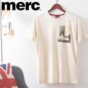 メルクロンドン メンズ Tシャツ  スクータープリント Merc London アイボリー レトロ モッズファッション｜ukclozest