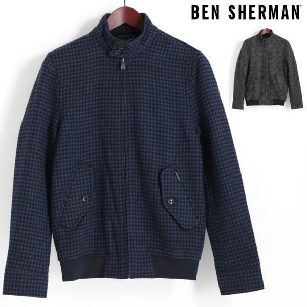 ベンシャーマン Ben Sherman ハリントンジャケット スウィングトップ ウール ブルゾン ド...