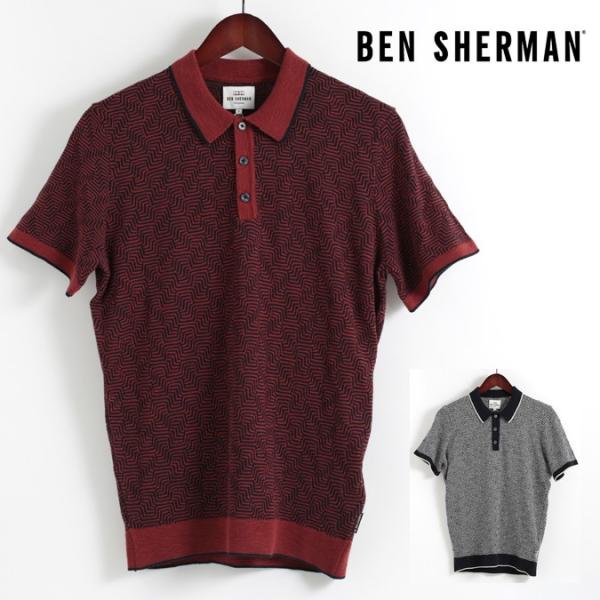 ベンシャーマン Ben Sherman ポロシャツ ディスターテッド アーガイル ニットポロ 2色 ...