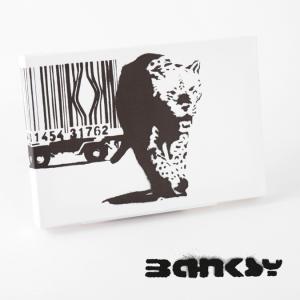 BANKSY CANVAS ART SMALL キャンバス アートパネル ポスター スモール  "Tiger Barcode" 31.5cm × 21cm｜ukclozest