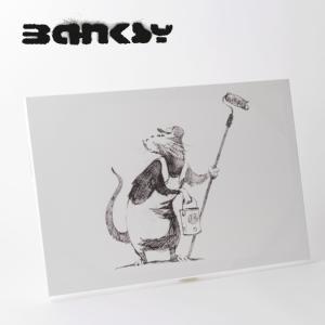 BANKSY CANVAS ART バンクシー キャンバスアート 60cm × 40cm Roller Rat｜ukclozest