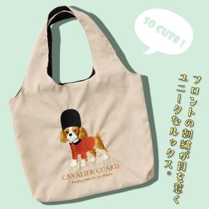 英国 犬 猫 刺繍 トートバッグ 英国 ショッ...の詳細画像4