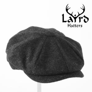 Laird Hatters メンズ キャスケット 英国製 ハンチング ウール ツイード ハンチング帽 レアードハッター Brooklyn Caps Hudson チャコール｜ukclozest